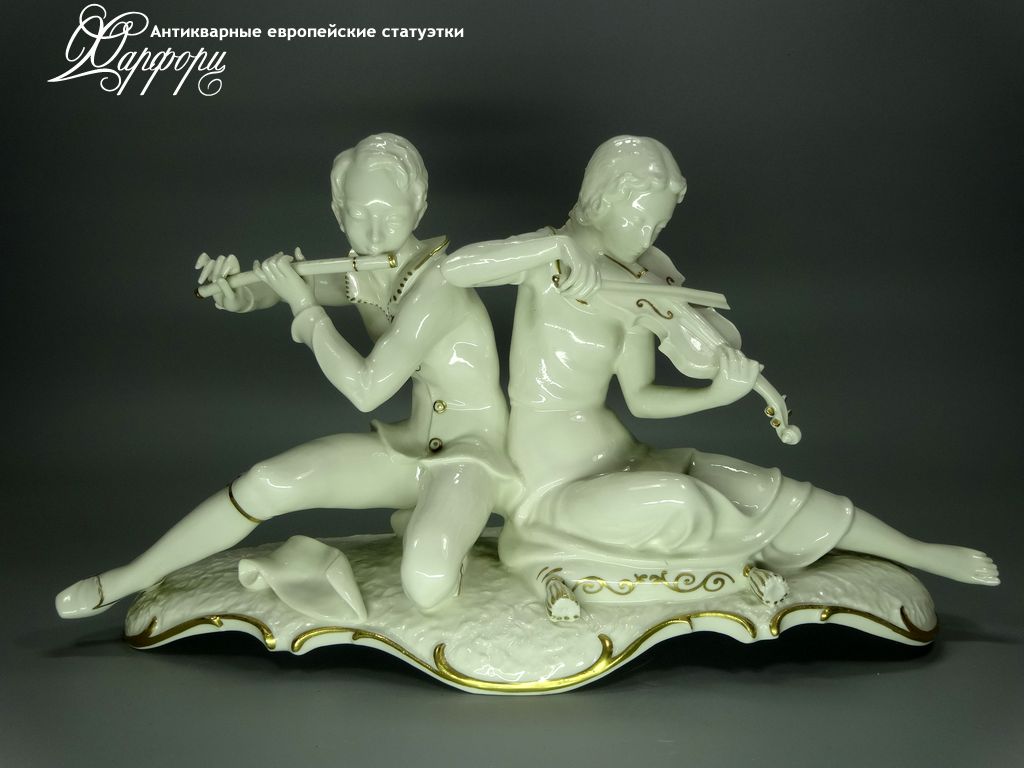 Купить фарфоровые статуэтки Hutschenreuther, Музыкальный дуэт, Германия